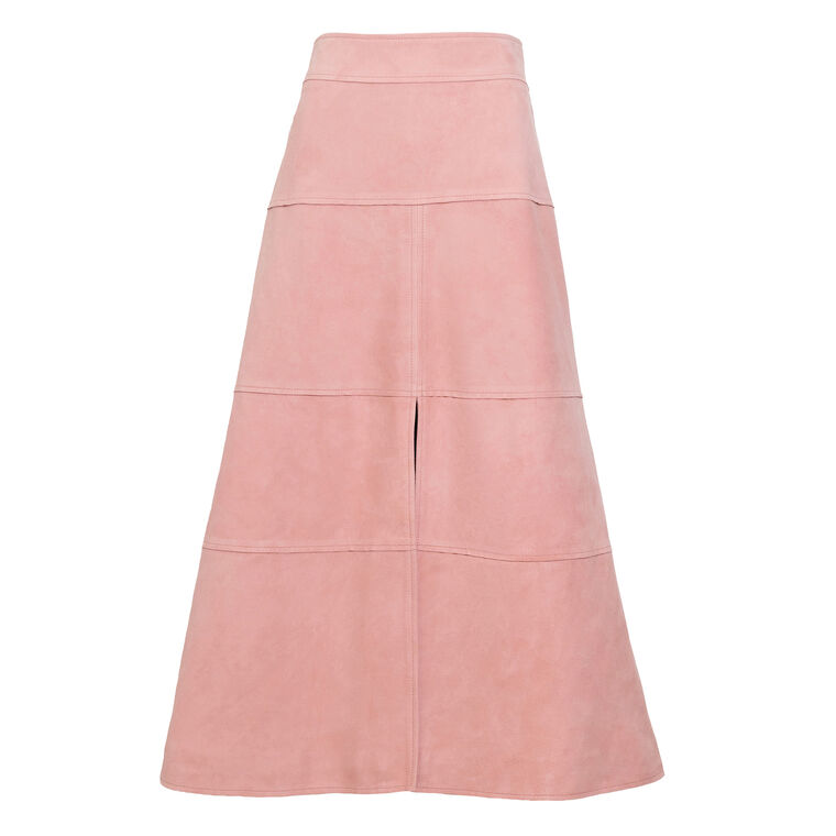 Hudson Suede Midi Skirt image number null