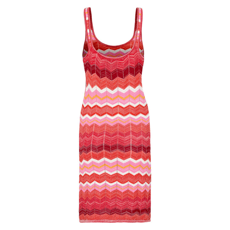 Multi Zig Zag Tank Mini Dress image number null