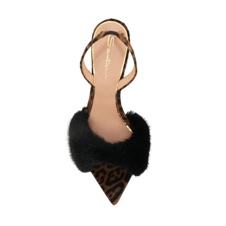 Nadine Mink Trim Slingback image number null