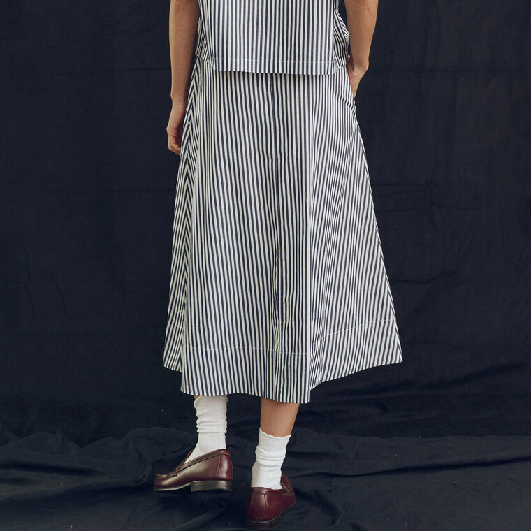 The Striped Field Skirt image number null