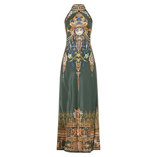 High Neck Bias Dress