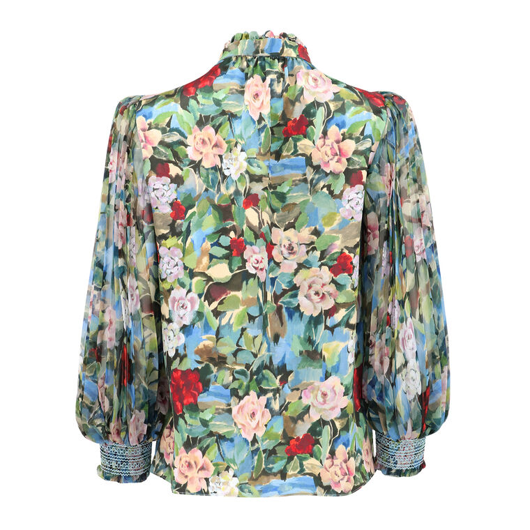 Ilan Smocked Sleeve Top image number null