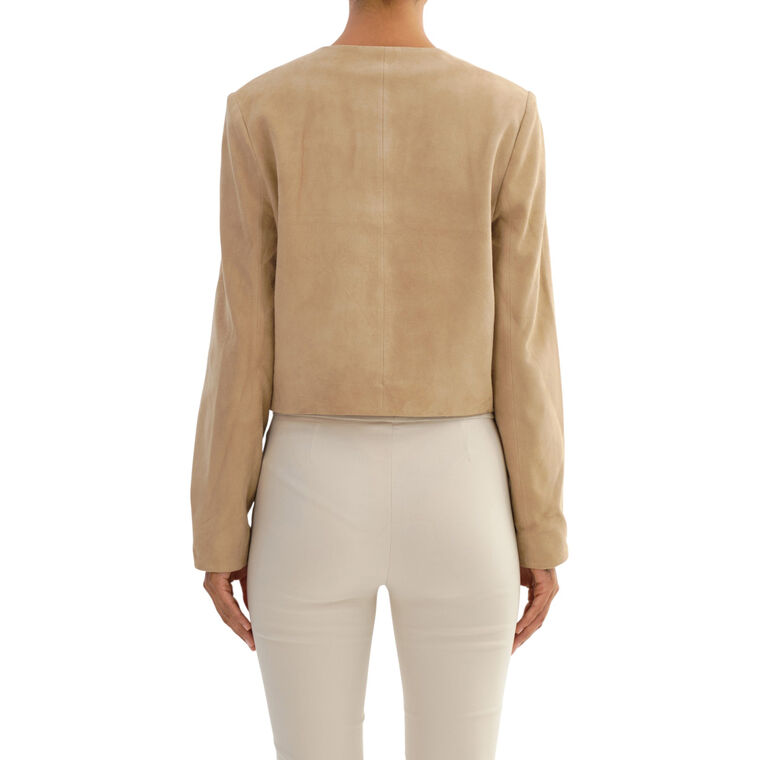 Linette Patch Pocket Suede Jacket image number null