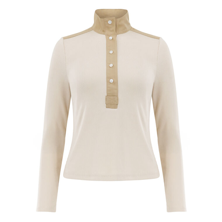 Reynart Long-Sleeve Rib-Knit Top image number null