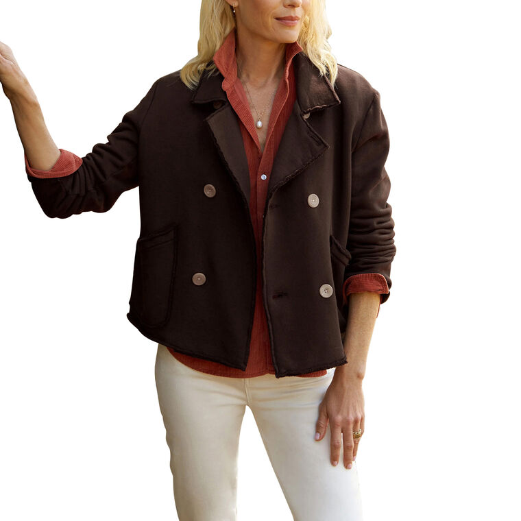 Mini Belfast Cropped Sweatshirt Peacoat image number null