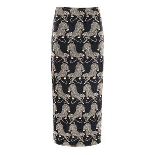 Striped Tigers Tulle Maxi Skirt