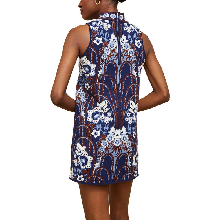 Ayla Sleeveless Mock Neck Mini Dress image number null