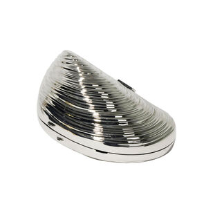 Bridget Mini Metal Oyster Shell Clutch