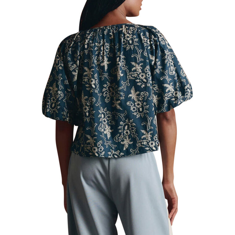 The Blythe Puff Sleeve Top image number null