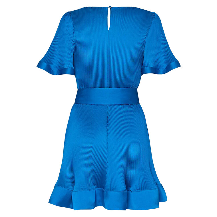 milly lumi pleated mini dress $395 Milly Women's White Lumi Pleated Lined Mini Dress Size 10