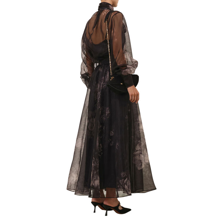 Hypnotic Organza Long Sleeve Pussybow Blouse image number null