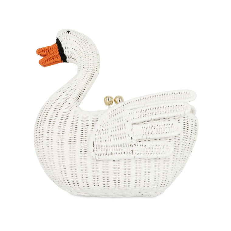 Connor Swan Wicker Handbag image number null
