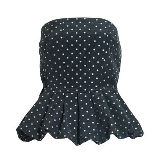 Farah Strapless Polka Dot Peplum Top Farah Strapless Polka Dot Peplum Top