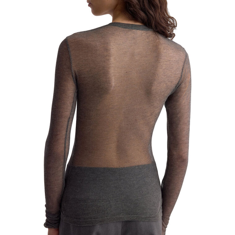 Elaine Gauze Jersey Long Sleeve Shirt image number null