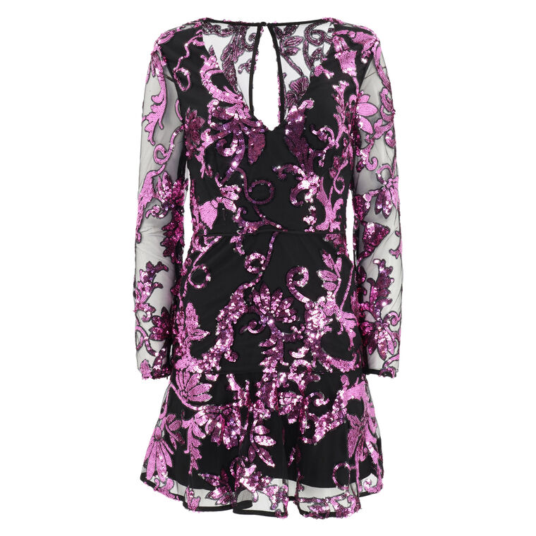 Tove Tassel Paisley Sequin Dress image number null