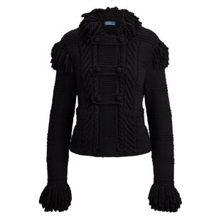 Wool Long Sleeved Collared Sweater