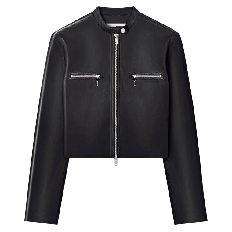 Aletta Alt-Leather Biker Jacket image number null