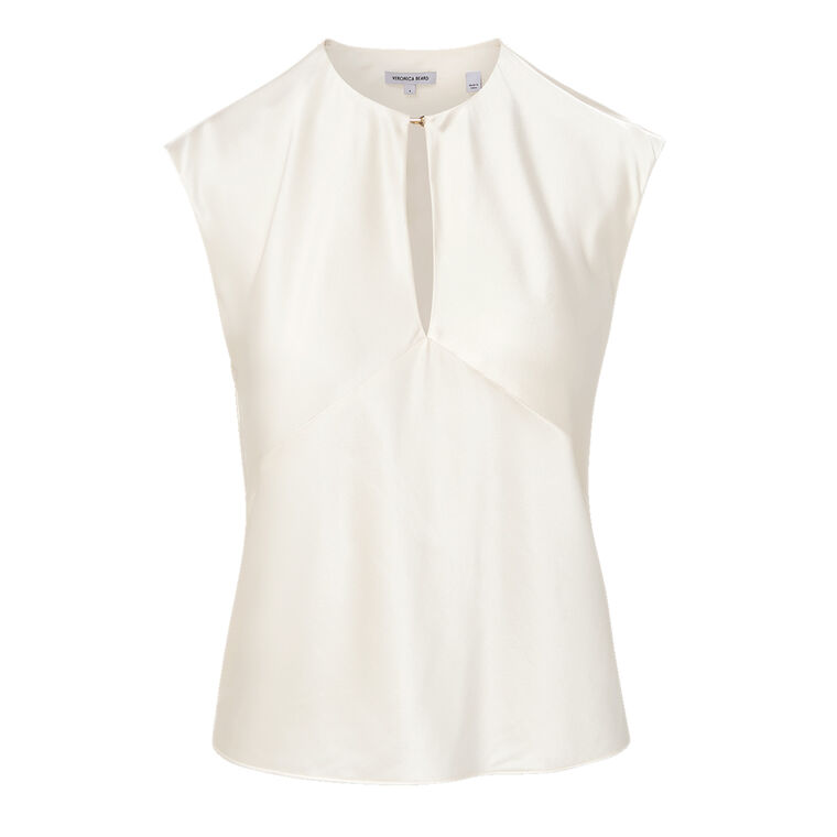 Sparrow Cap Sleeve Silk Blouse image number null