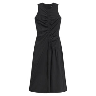 Asymmetrical Ruched Midi Tank Dress