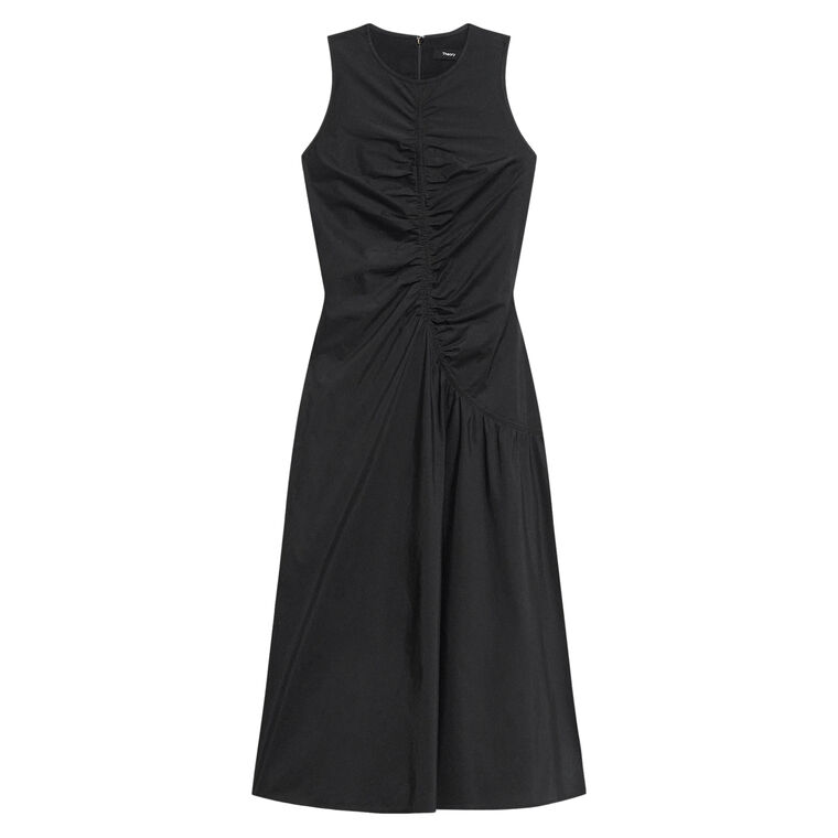 Asymmetrical Ruched Midi Tank Dress image number null