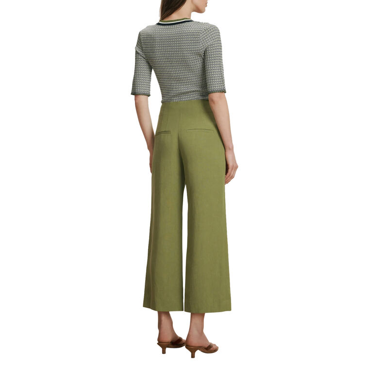 Dova High-Rise Cropped Wide-Leg Pant image number null