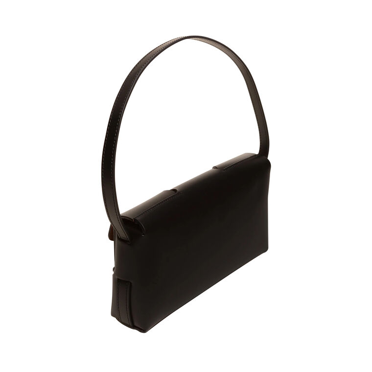 Mabra Woven Detailed Baguette Shoulder Bag image number null