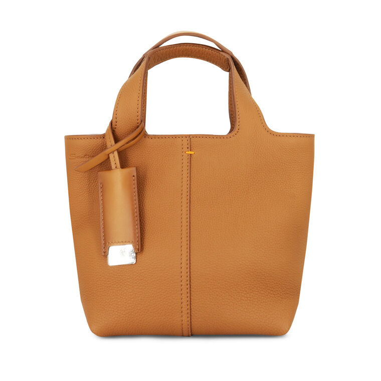 Mini Chaplier Logo Embossed Tote Bag image number null