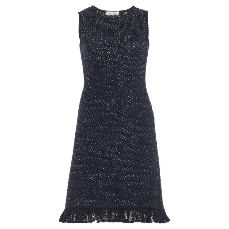 Sequin Tweed Cocktail Dress image number null