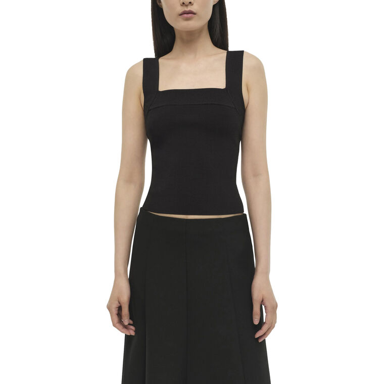 Madine Square Neck Knit Tank Top image number null