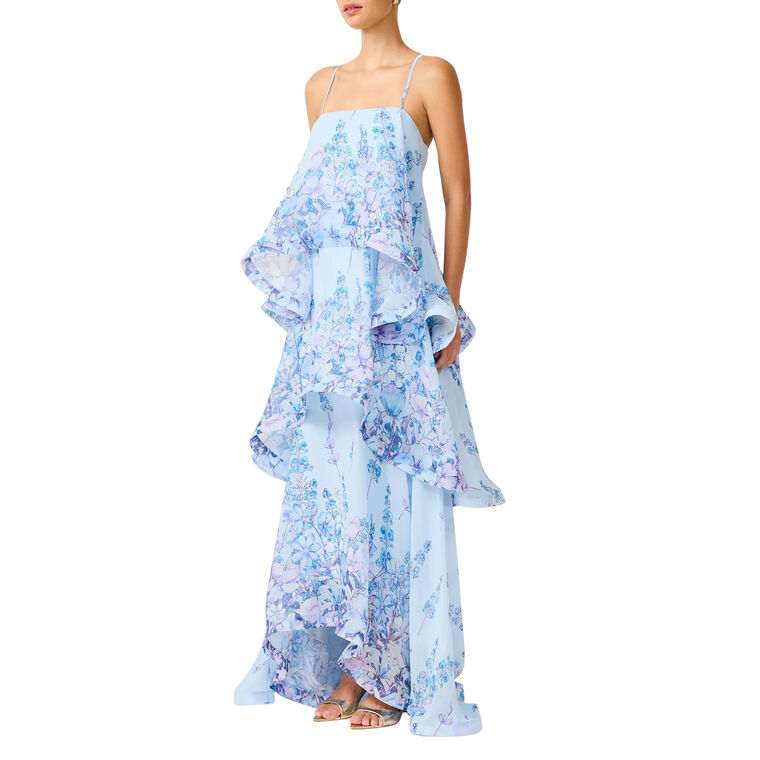 Armani Sleeveless Tiered Maxi Dress image number null