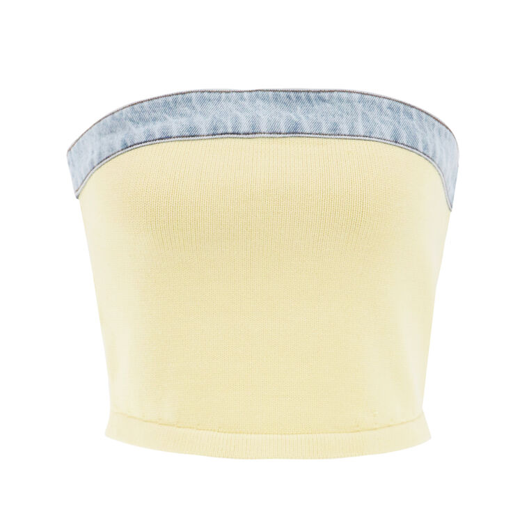 Kiki Strapless Knit Tube Top image number null