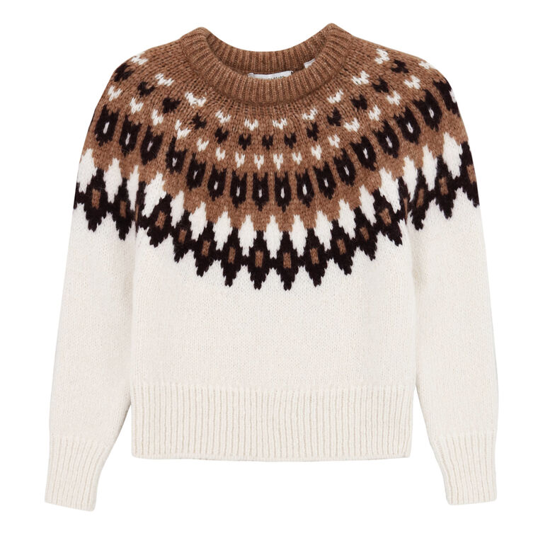Anne Fair Isle Pullover Sweater image number null