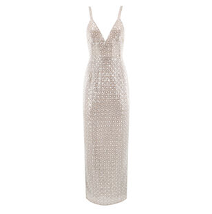 Allegra Sleeveless Sequin Maxi Dress