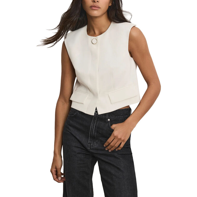 Cliffwood Cropped Vest image number null