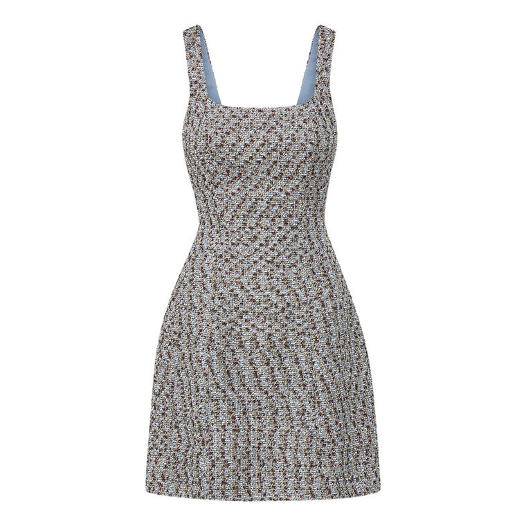 Delphine Metallic Tweed Dress image number null