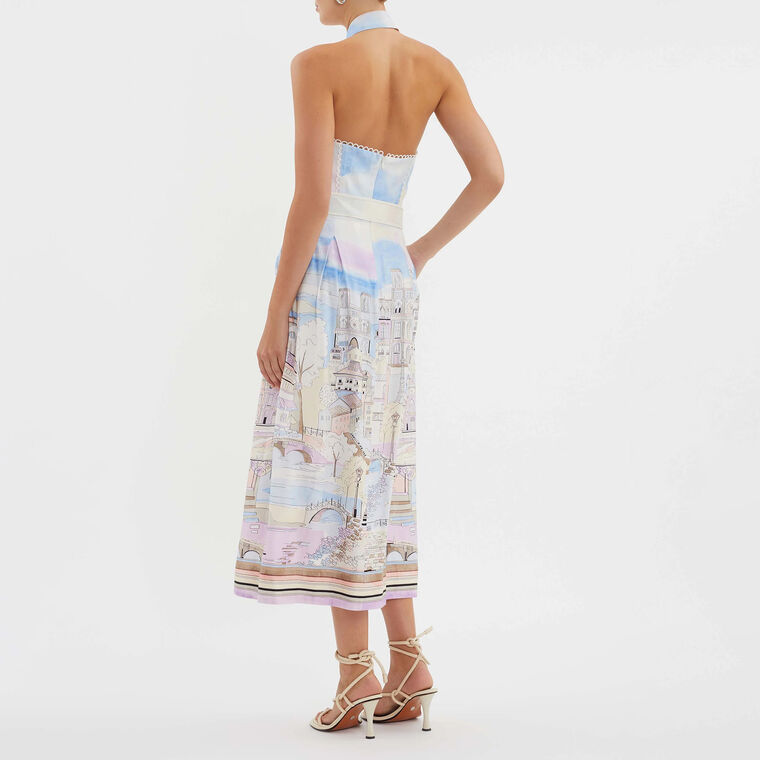 Parfait Collar Midi Dress image number null
