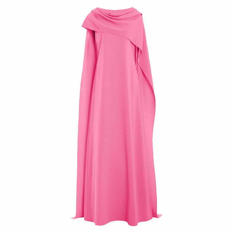 Drape Neck Georgette Caftan image number null