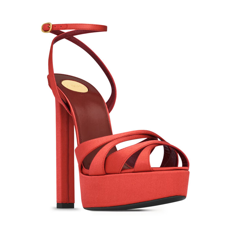 Chandelle 110mm Satin Platform Sandal image number null