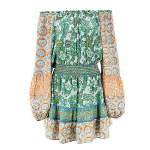 Claudine Long Sleeve Off-The-Shoulder Mini Dress