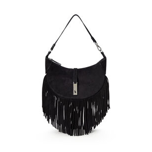 Small Suede Fringe Shoulder Bag