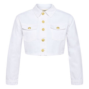 Geneive Cropped Denim Jacket