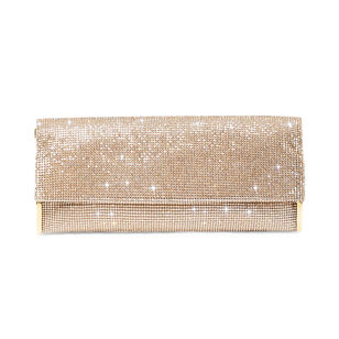 Kate Rhinestone Mesh Clutch