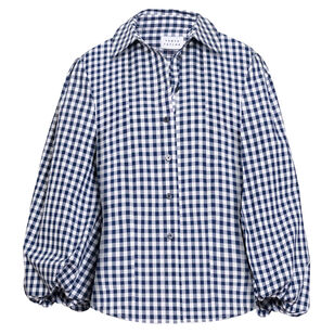 Marina Long Sleeve Gingham Top