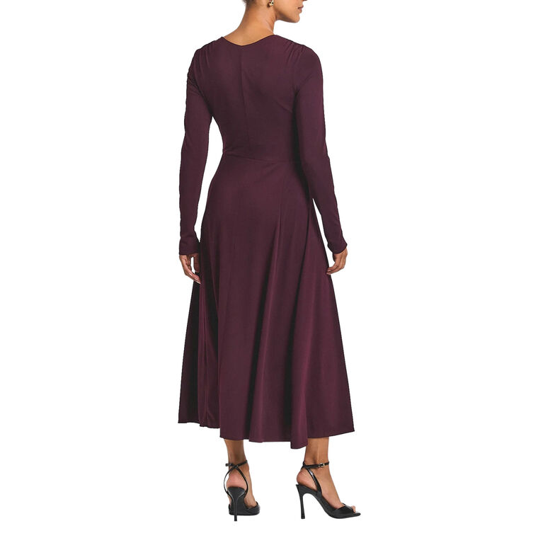 Isabella Ruched Front Long Sleeve Maxi Dress image number null