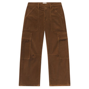 Marcelle Low Slung Easy Cargo Pant In Corduroy