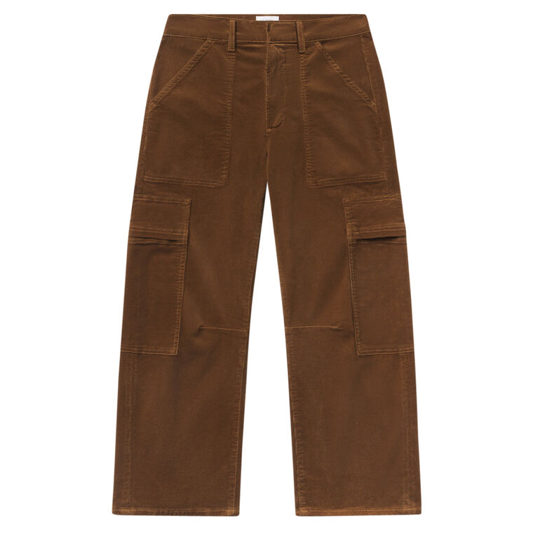 Marcelle Low Slung Easy Cargo Pant In Corduroy image number null