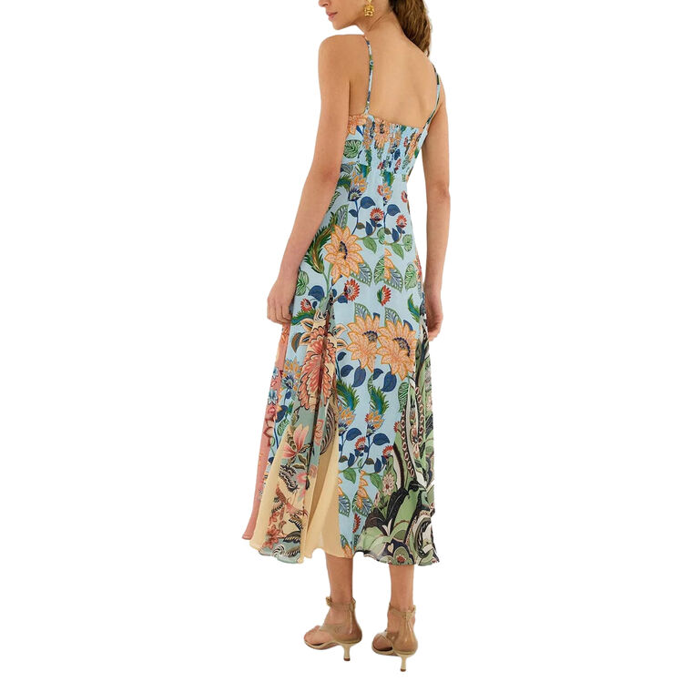Floral Delhi Sleeveless Maxi Dress image number null
