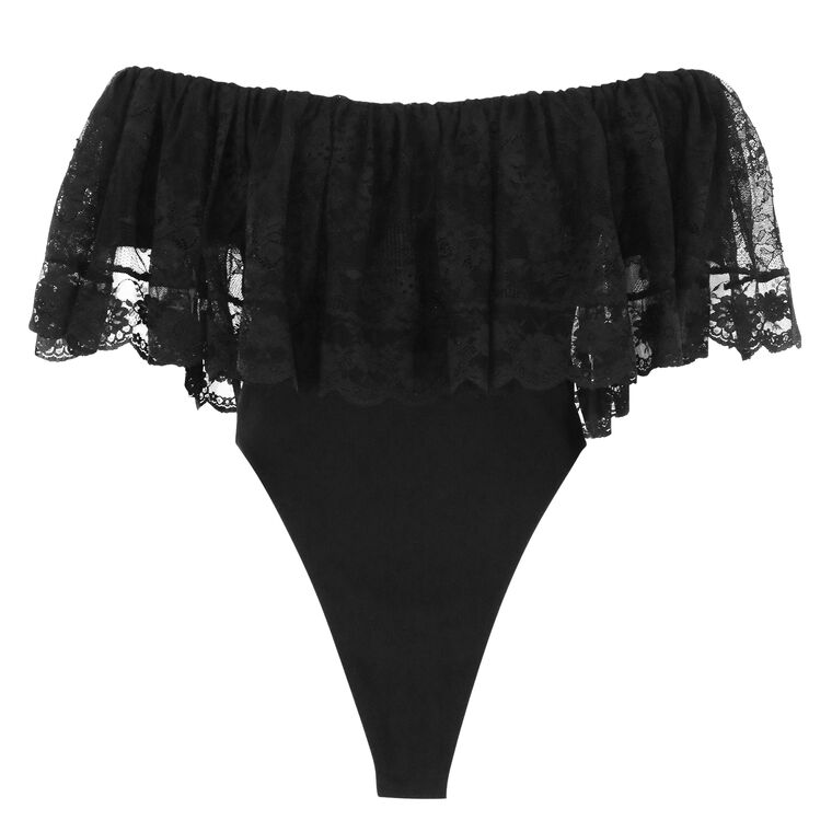 Rosette Off-The-Shoulder Bodysuit image number null