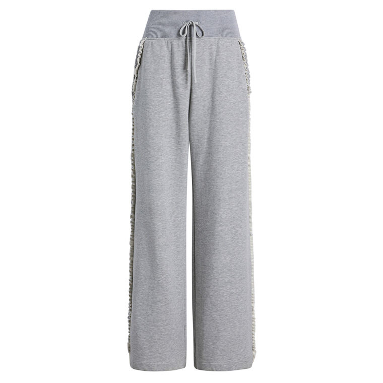 Maddie Ruffle Rhinestone Sweatpants image number null