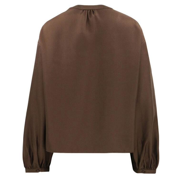 Lea Voluminous Silk Blouse image number null